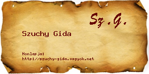 Szuchy Gida névjegykártya